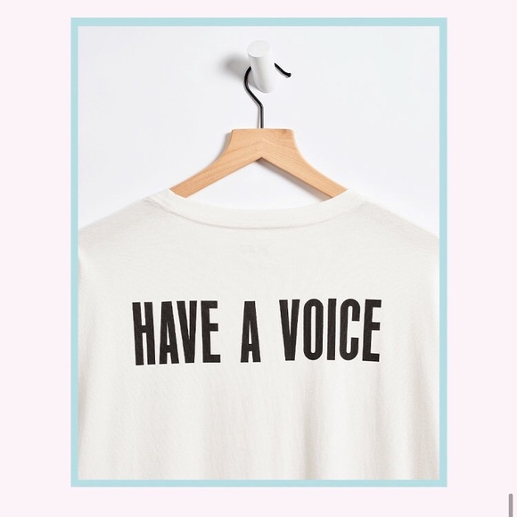 OS💕VS PINK OFF WHITE VOTE ONE SIZE TEE - Picture 11 of 12